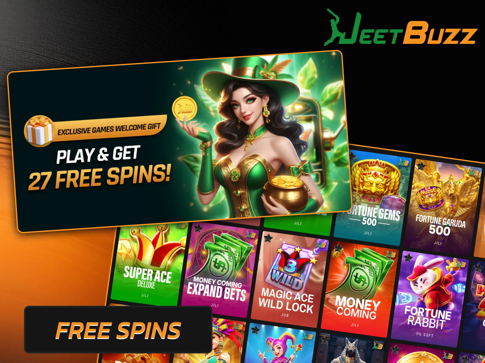 Participate in daily activities to earn free spins on selected slot machines at Jeetbuzz.